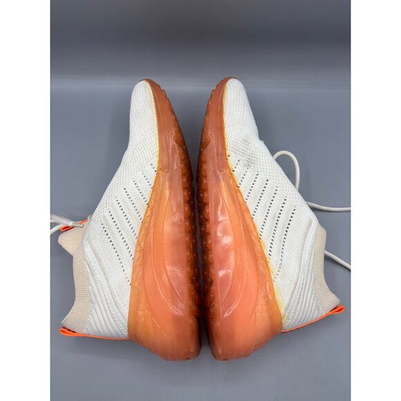 Steve Madden Cello White Orange Knit Sneakers Wedge Sole Womens Size 9 M - Picture 6 of 8